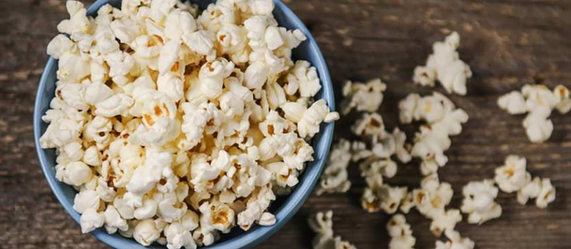 popcorn can get stuck in between teeth