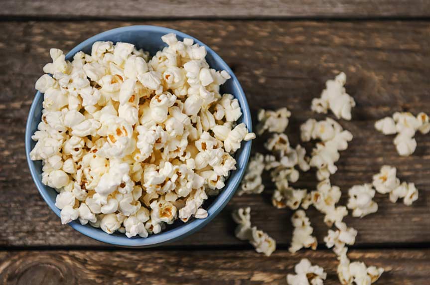 popcorn can damage your smile